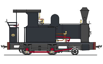 BAGNALL 2-4-0T RHEIDOL - 32/45