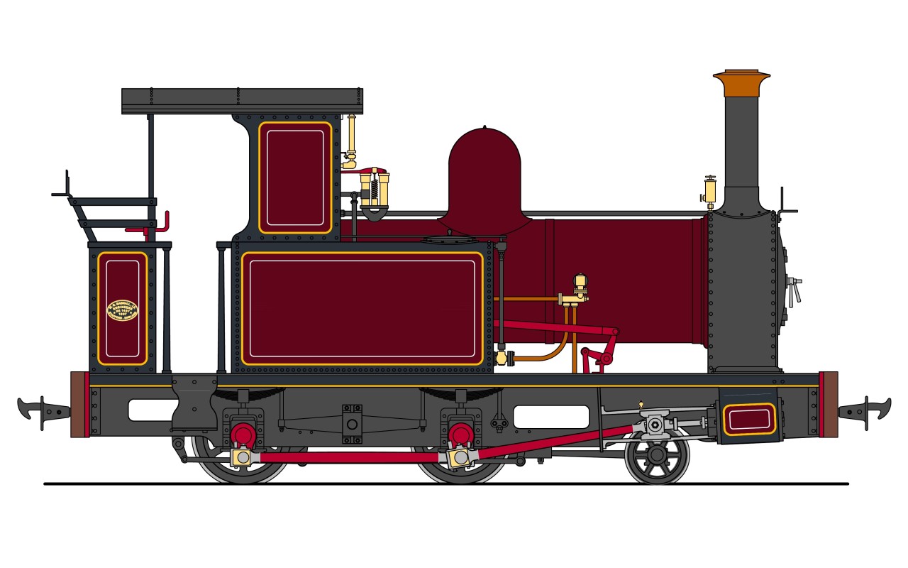 BAGNALL 2-4-0T RHEIDOL - 32/45mm spv - 5