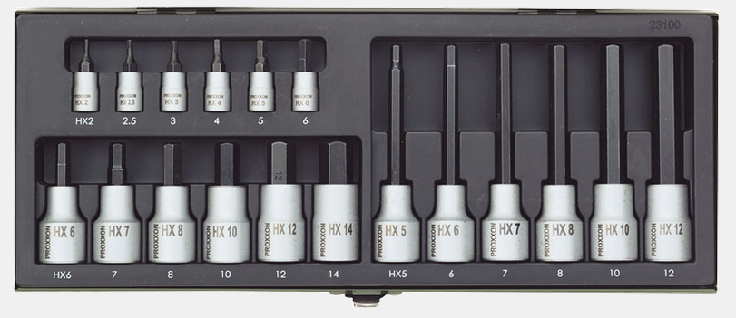 NYCKELSATS INSEX 1/4+1/2 18 DELAR