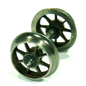 Hjulaxel, par, TT/H0m (12 mm spv)