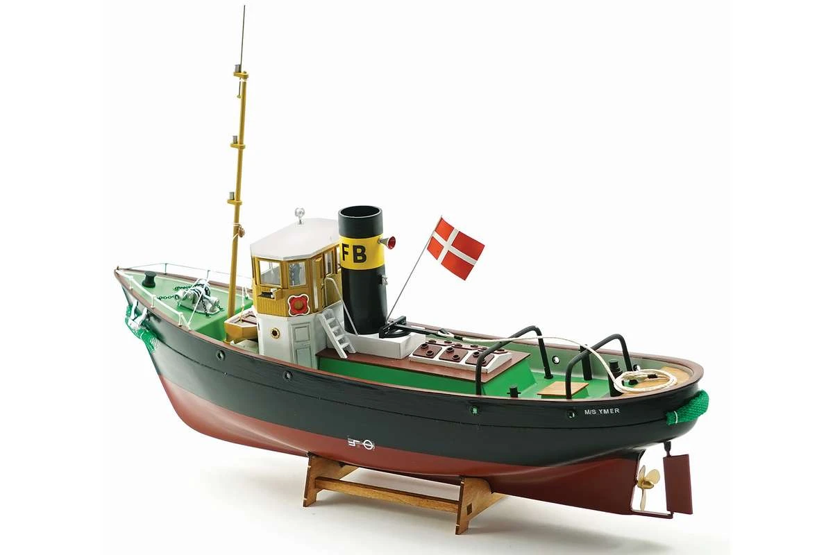 YMER , wooden construction kit w. plastic hull(1:60) - 2