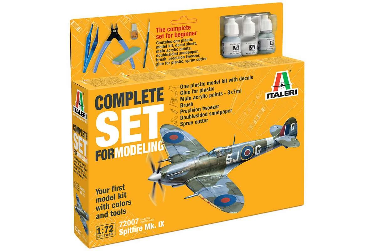 Complete modeling set:  Spitfire Mk.IX 1/72