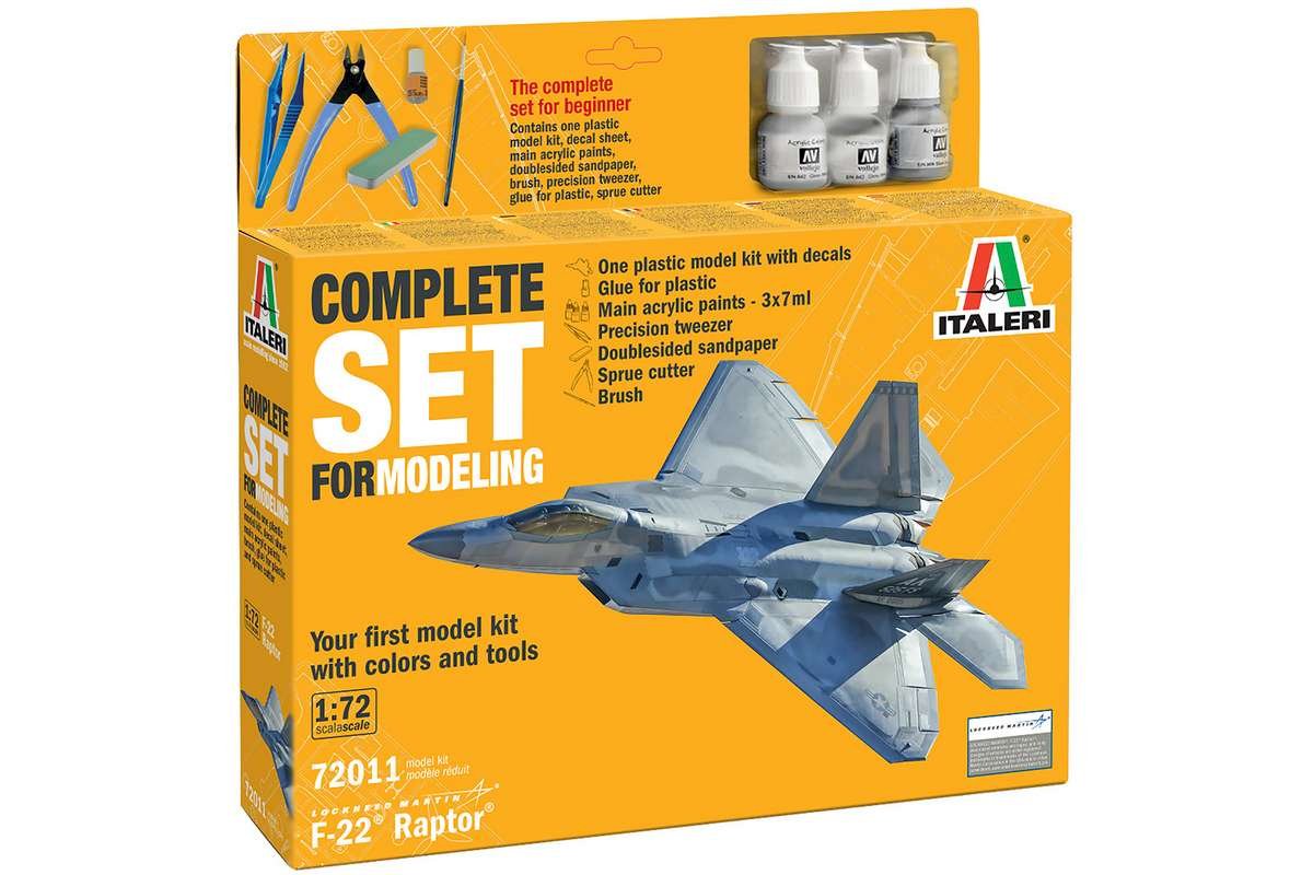 Komplett modellset: F-22 Raptor 1/72