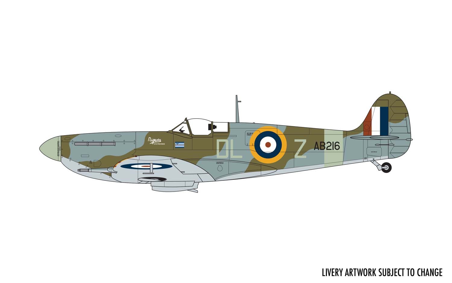 Supermarine Spitfire MKVC, set för nybörjare 1/72 - 3