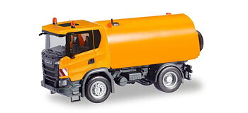 Scania CG 17 road sweeper, communal orange