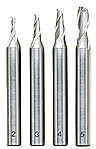 Skaftfrässats HSS skaft Ø6mm, fräsar Ø 2 - 3 - 4 och 5mm