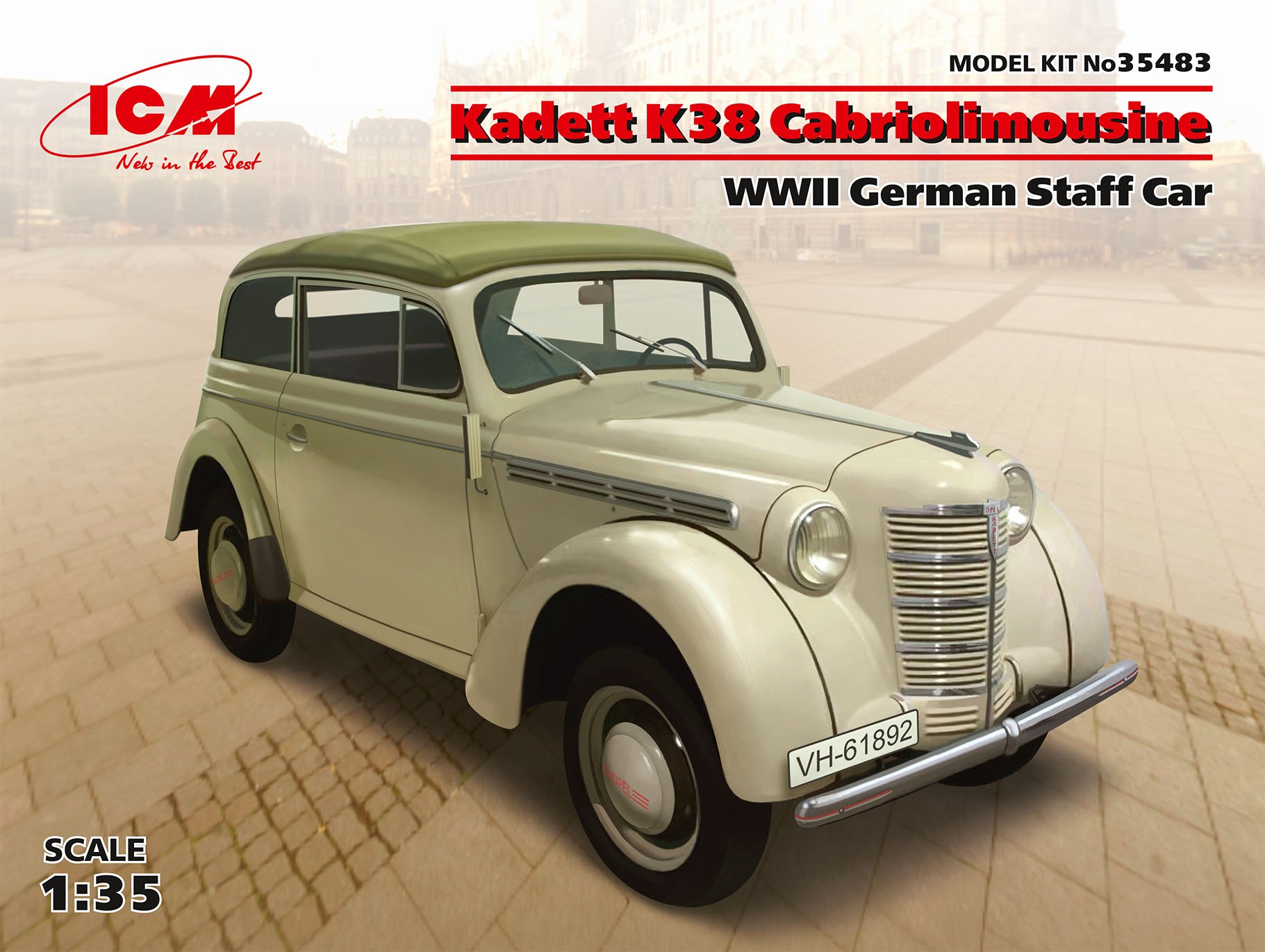 Kadett K38 Cabriollmousine inkl ambulans dekaler 1/35