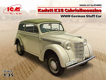 Kadett K38 Cabriolimousine – Tysk WWII Stabsbil 1/35
