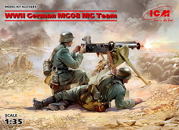WWII German MG08 MG Team 1/35