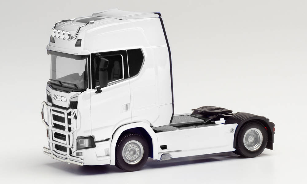 Scania CS 20 dragbil, vit