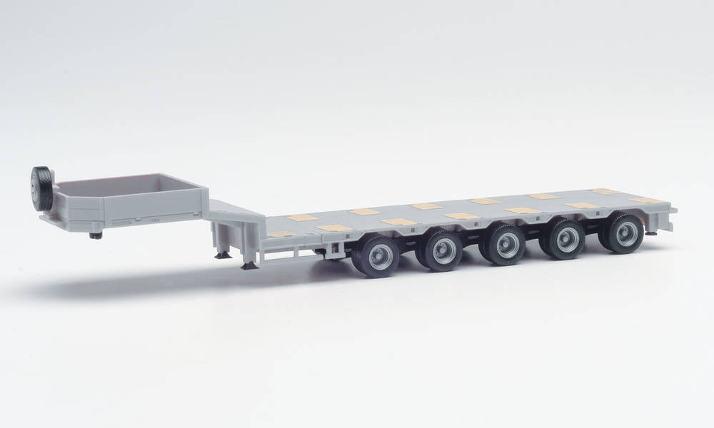 Maskintrailer Goldhofer 5a, ljusgrå