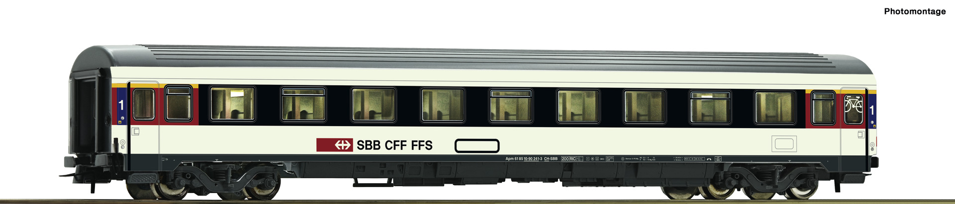 Passvagn Apm EC 1. Kl. SBB
