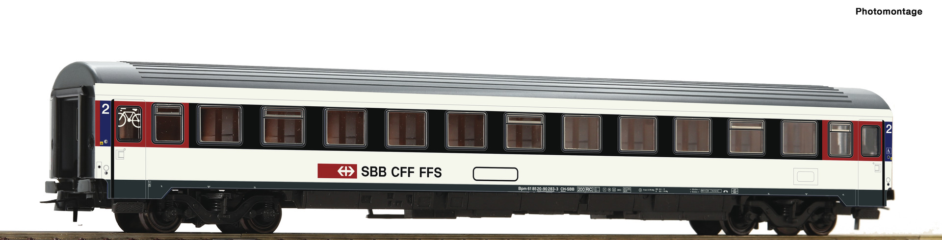Passvagn Bpm EC 2. Kl. SBB