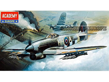 Hawker Typhoon IB 1/72, Academ