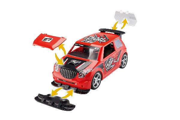 Rally car w/Pullback motor, red 1/20 - 5