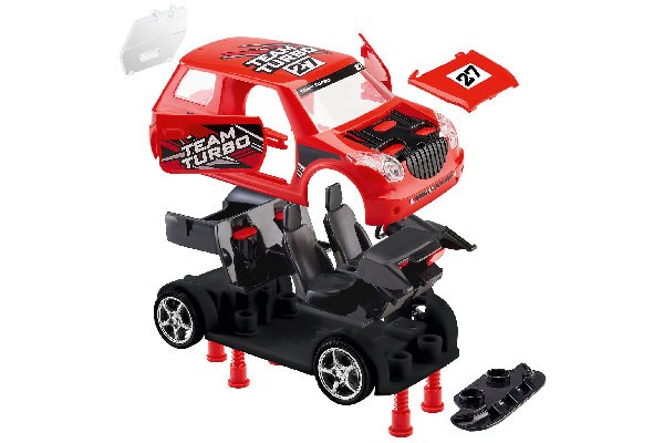 Rally car w/Pullback motor, red 1/20 - 2
