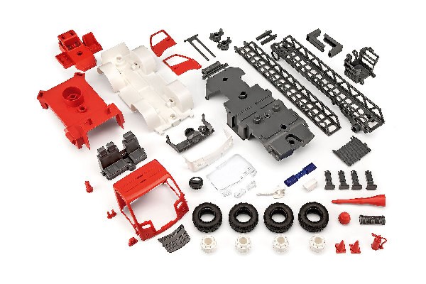 Brandbil m. stege RC 1/20 - 2