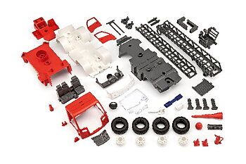 Brandbil m. stege RC 1/20