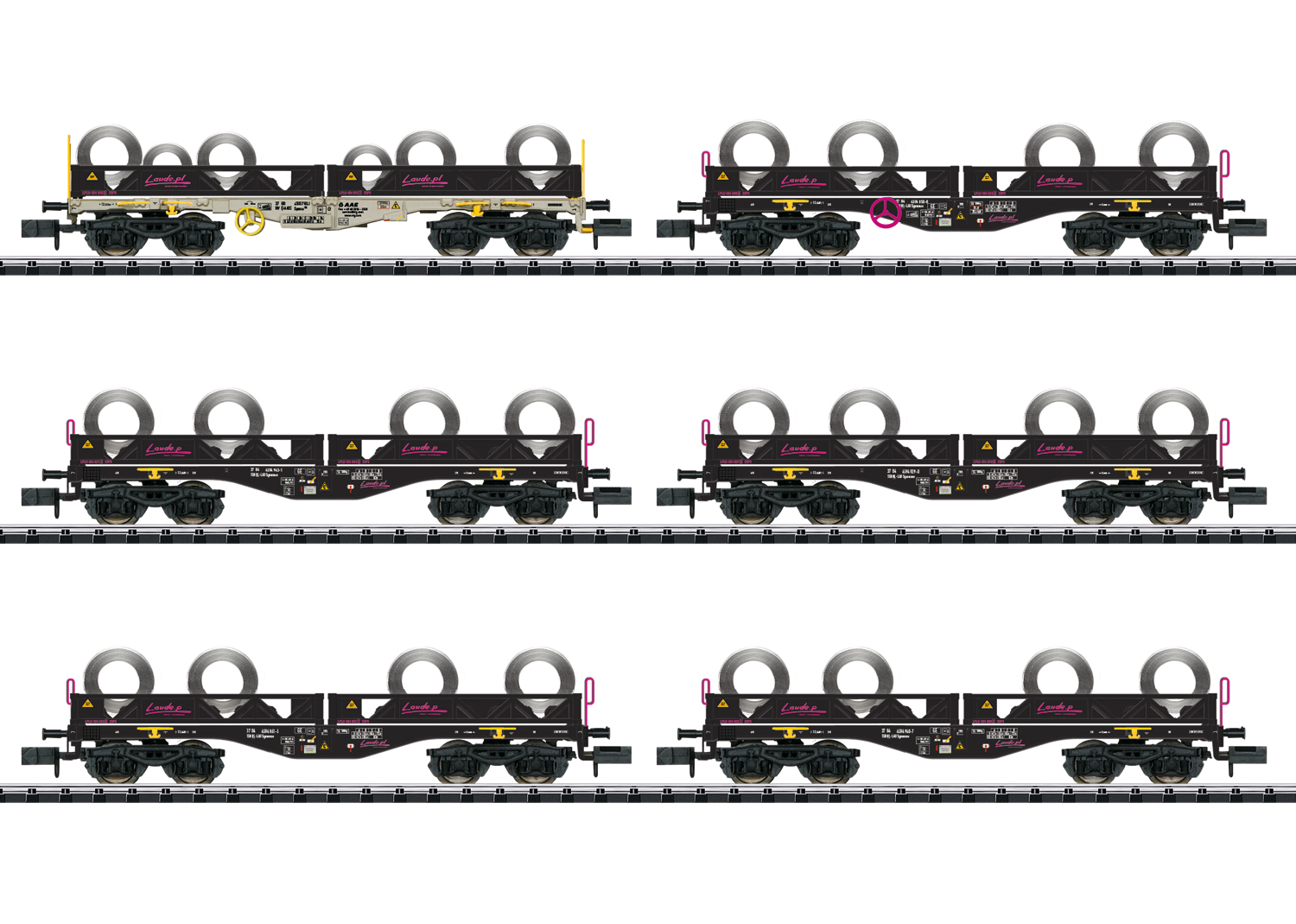 Godsvagn set 5x Sgmmnss m coil