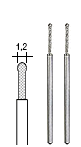 BORR O SLIPSTIFT 1,2MM DIAMANTERAT, 2 ST