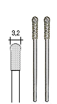 Borr och slipstift Ø 3.2mm, skaft Ø 2.35mm