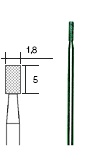 DIAMANTSLIPSTIFT CYLINDRISKT 1,8 MM
