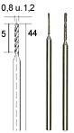 DIAMANTERADE BORR 0,8 OCH 1,2 MM