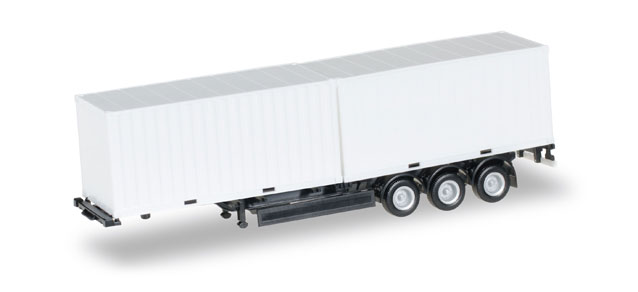 Cont trailer 3a m. 2x 20ft containers