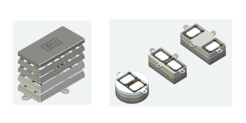 Högtalarlåda, modular, för 2 minihögtalare