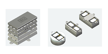 Högtalarlåda, modular, för 2 minihögtalare