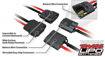 Li-Po Batteri 2S 7,4V 2200mAh 25C iD-kontakt