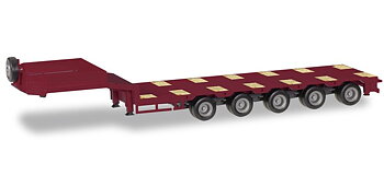 Maskintrailer 5a Goldhofer, röd