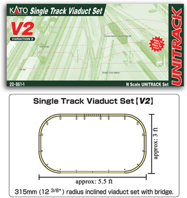 V2 Single Track Viaduct Set