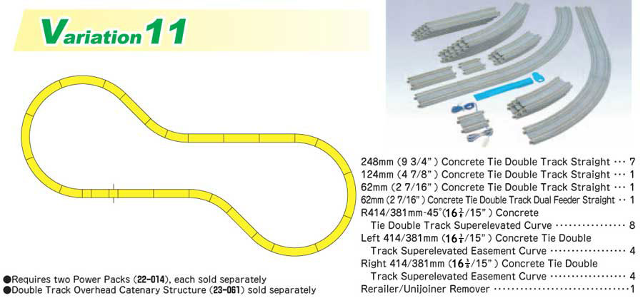V11 Double Track Set