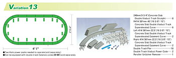 V13 Double Track Elevated Loop Set