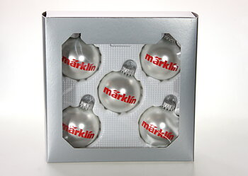 Julgranskulor 5-pack (små), silver