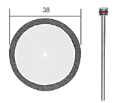 Diamantkapskiva Ø 38mm, axel dia Ø 2.35mm