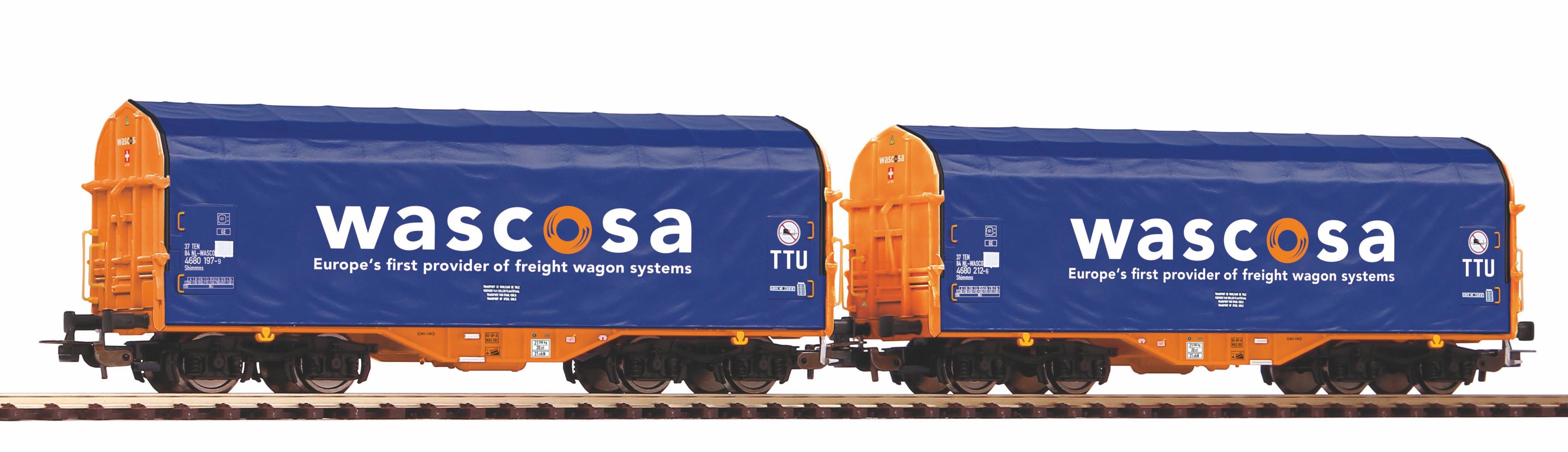 Set: 2x kapellhuvvagn Shimms SBB-Wascosa VI