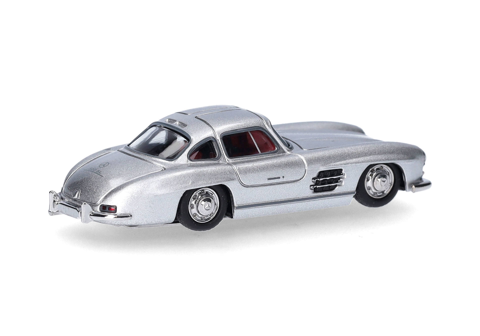 Mercedes-Benz 300 SL gull-winged doors, silver metallic - 2