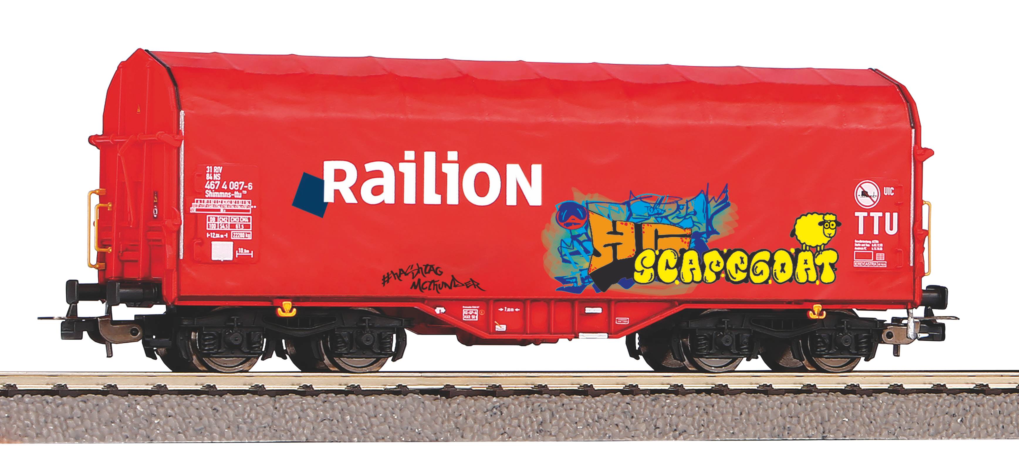 Kapellhuvvagn Railion NS m Gra - 2