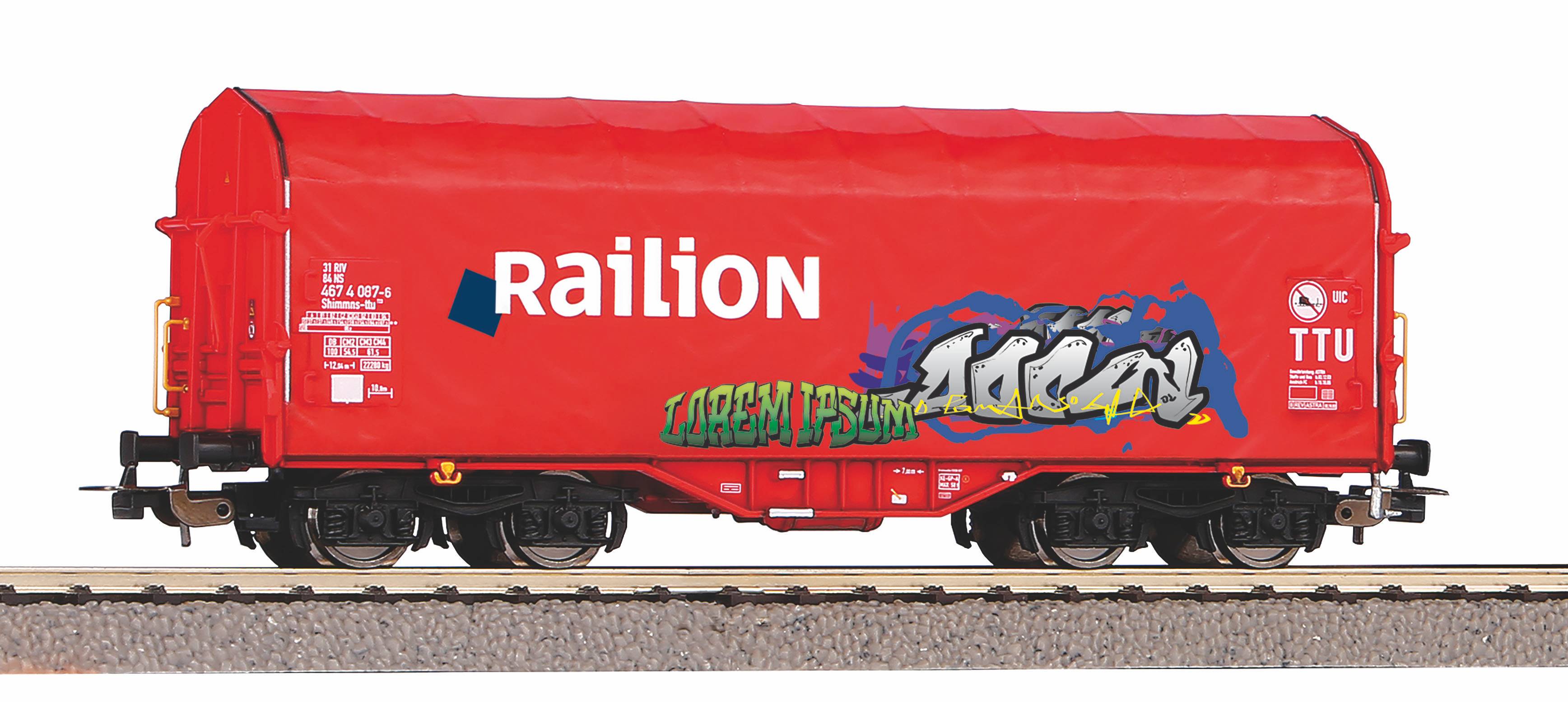 Kapellhuvvagn Railion NS m Gra