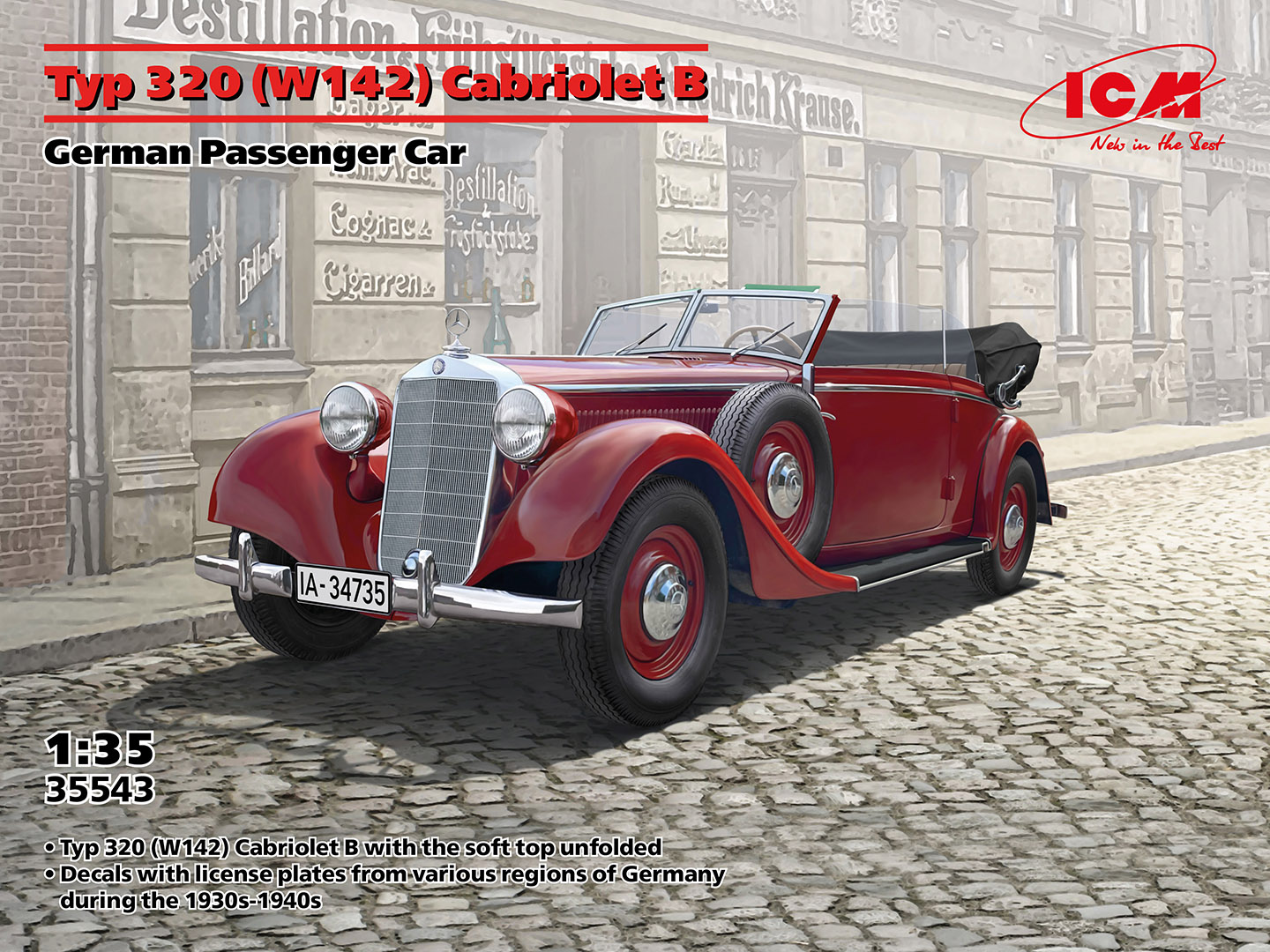 Typ 320 (W142) Cabriolet B, German Passenger Car 1/35