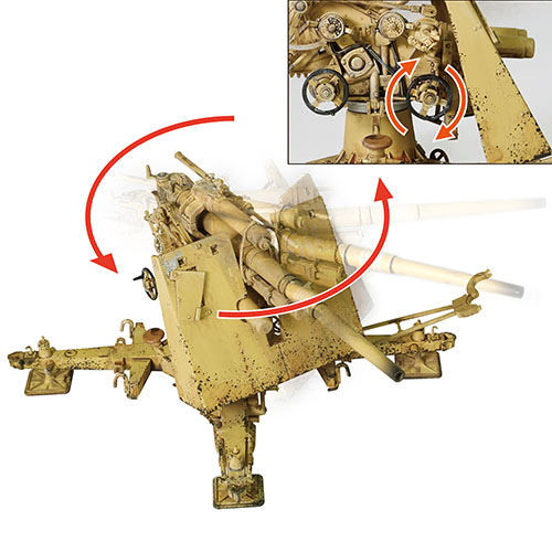 German Krupp Flak 36 with Flak Rohr 18 gun barrel & sd. 202 - 5
