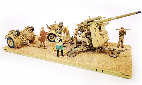 German Krupp Flak 36 with Flak Rohr 18 gun barrel & sd. 202
