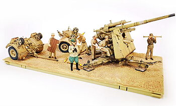 German Krupp Flak 36 with Flak Rohr 18 gun barrel & sd. 202