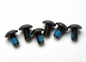 Screws M4x6mm Button-head Hex Socket w/ Threadlock (6)
