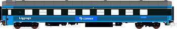 Liggvagn Connex BC4 5436 Blå gen. 2