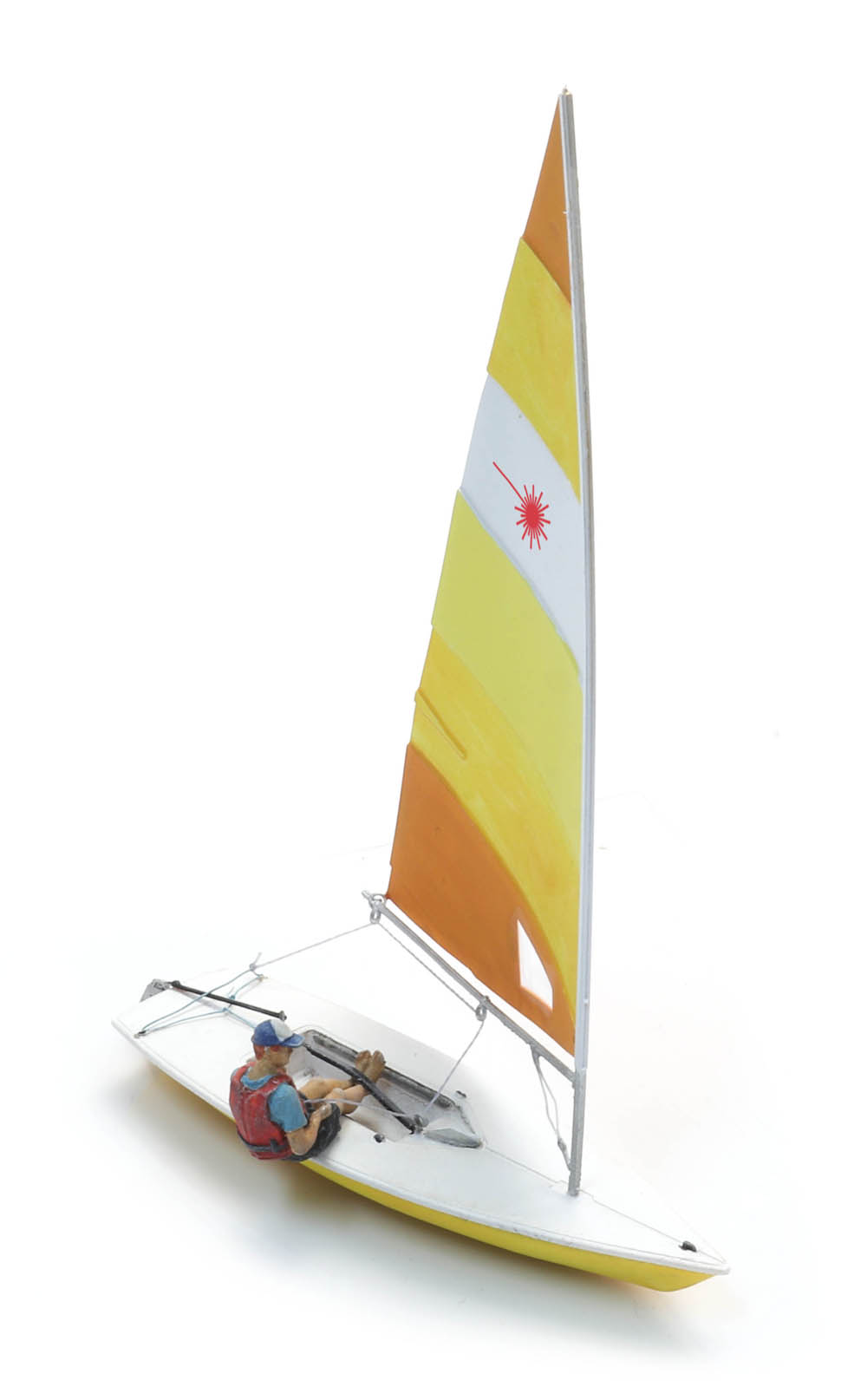Sailing Boat Laser sailing + figure - 2