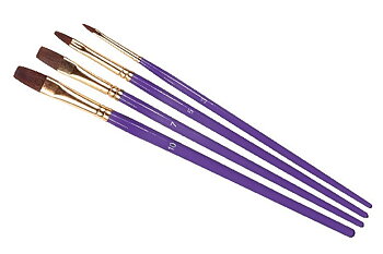 Brushset, flat, 3,5,7,10