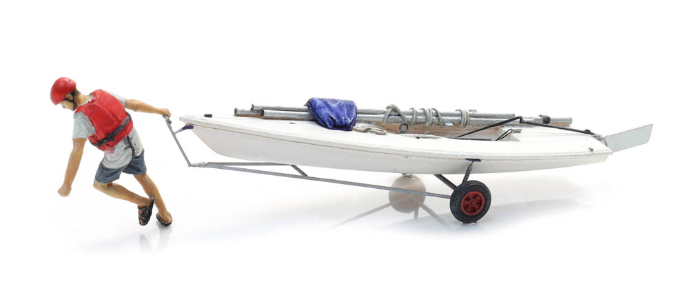Segelbåt Laser på trailer med - 2
